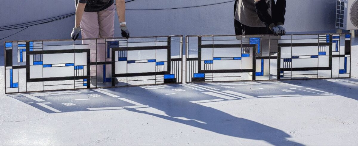 stained glass art outdoor 스테인드글라스 공예 작품 자연광 유리공방 납품 유리와 URiWa