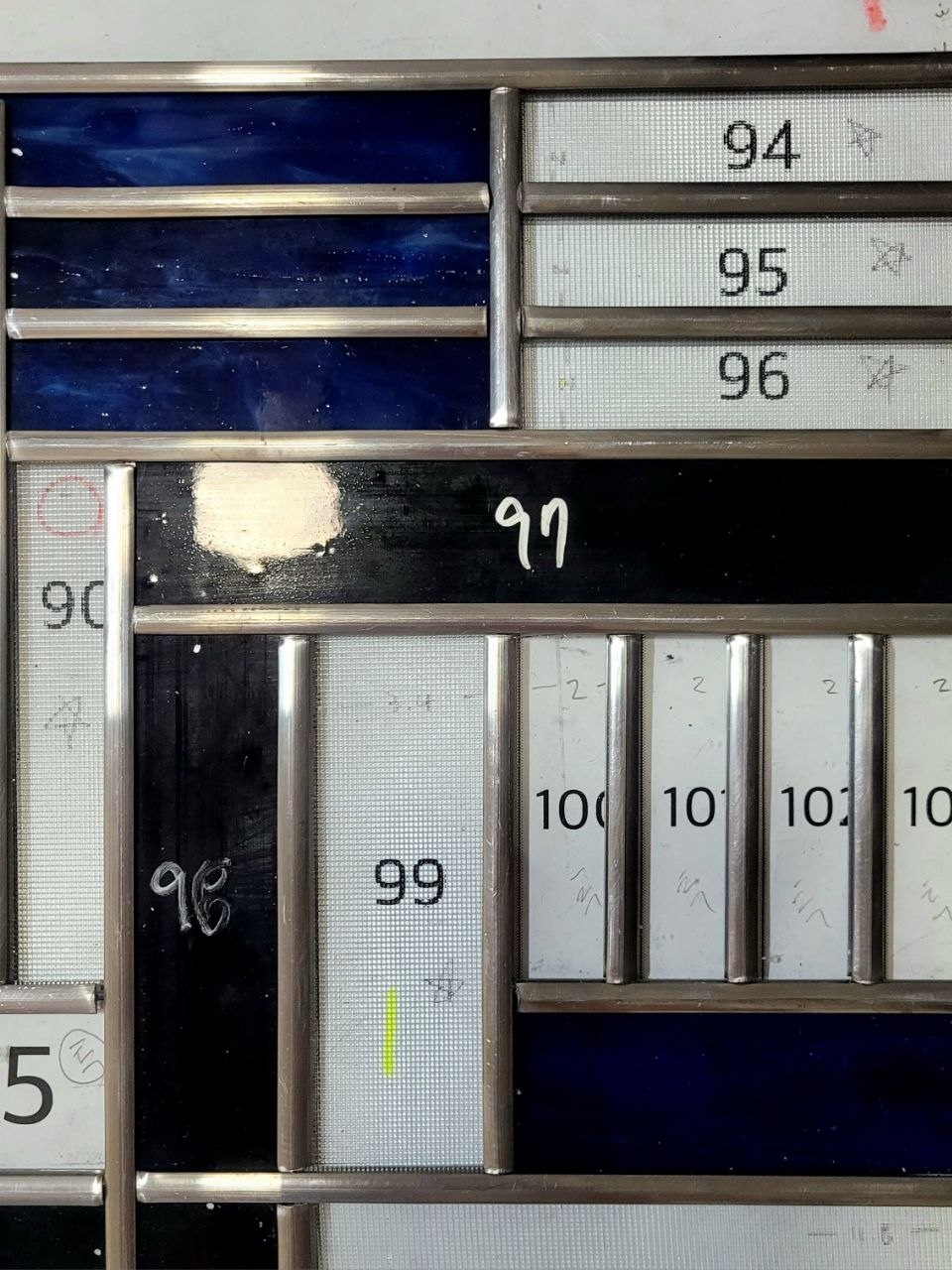 stained glass pattern layout 스테인드글라스 도안 유리 배치 설계 glass art 유리와 URiWa