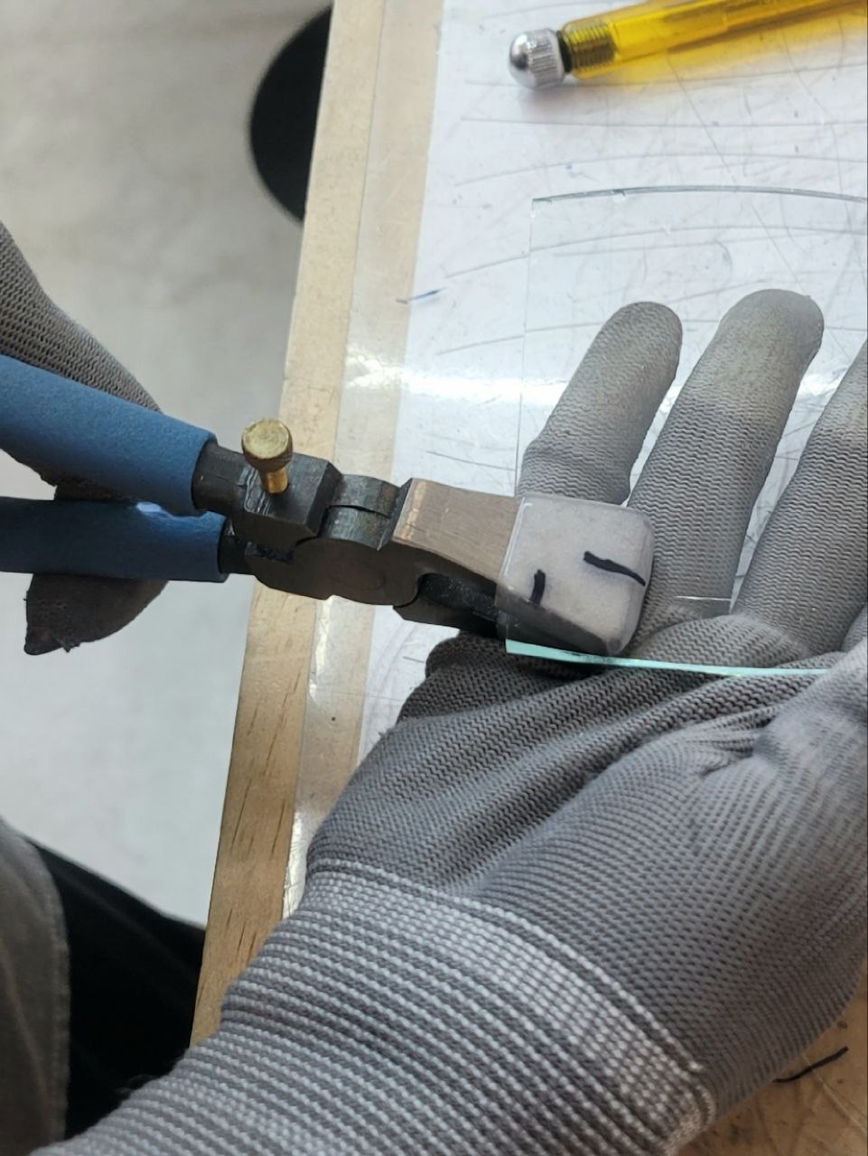 stainedglass cutting 스테인드글라스 독학 유리 커팅 러닝플라이어 사용법 유리와 URiWa