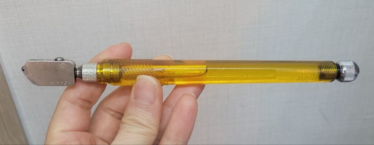 Stainedglass glass cutter 스테인드글라스 유리칼 구조 설명 오일커터 유리와 URiWa