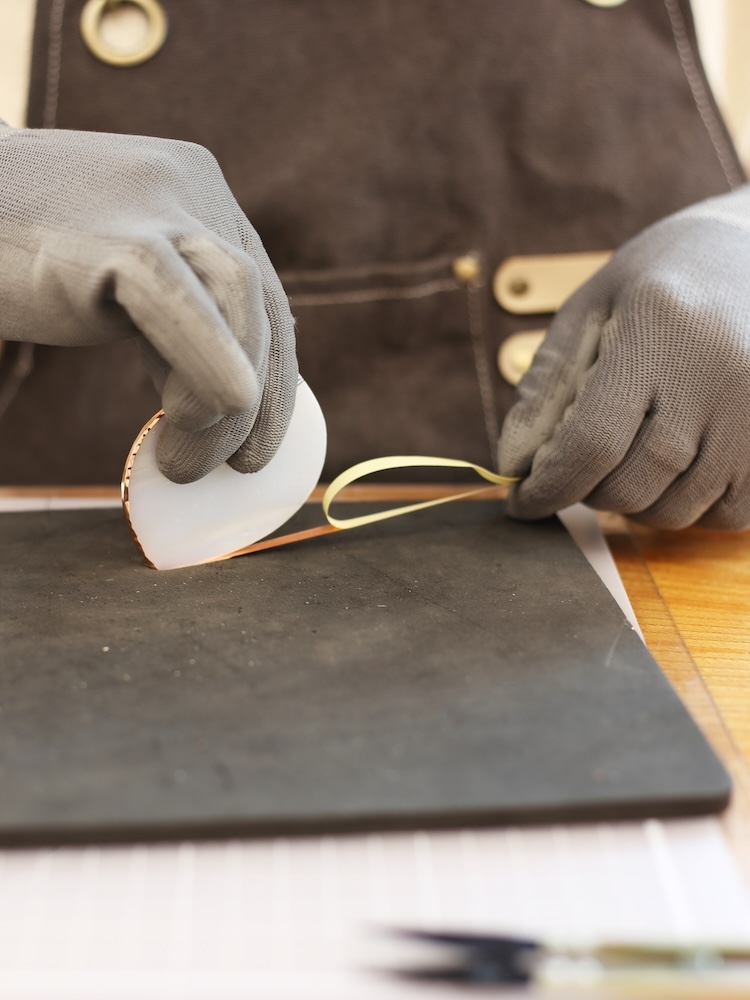 스테인드글라스 동테이프 감기 작업 copper foil wrapping technique 유리와 URiWa