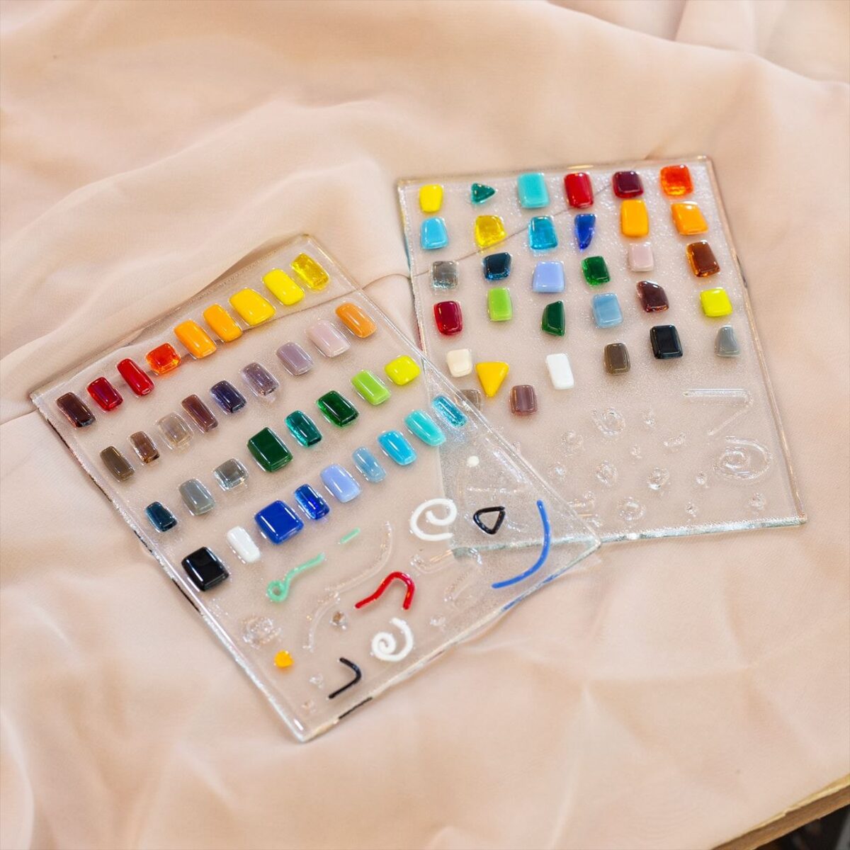 퓨징 킬른 1주차 색 플레이트 | 컬러칩 샘플 전기가마 | URiWa