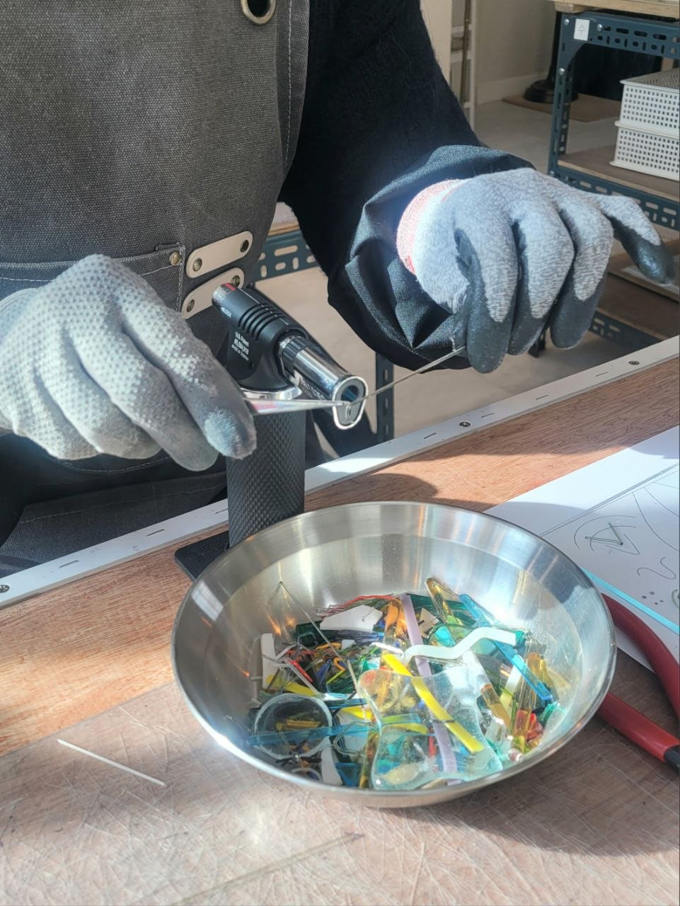 퓨징 킬른 1주차 램프워킹 유리와 URiWa