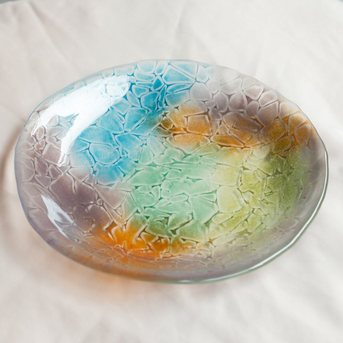 퓨징 킬른 3주차 아트접시 유리와 URiWa