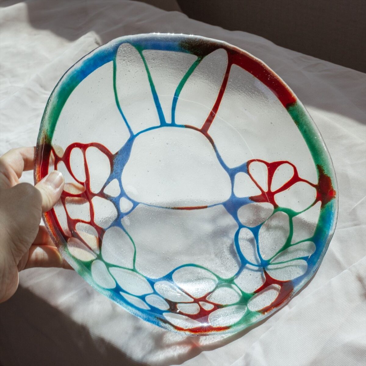 퓨징 킬른 3주차 아트접시 유리와 URiWa