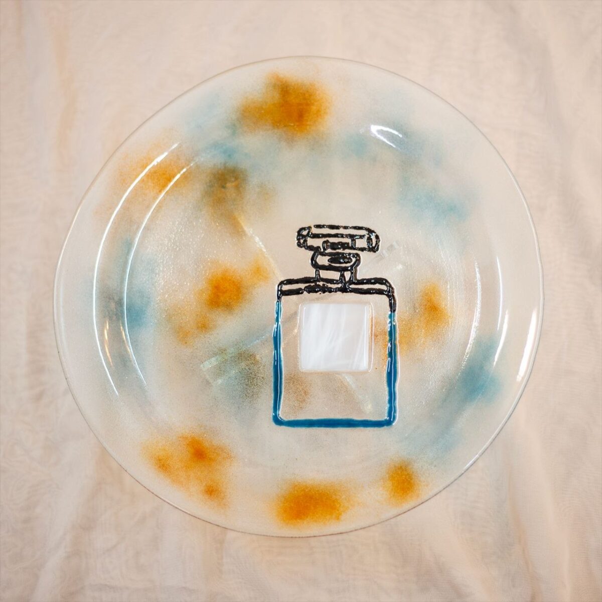 퓨징 킬른 4주차 파우더 접시 | 프릿 파우더 기법 전기가마 | URiWa