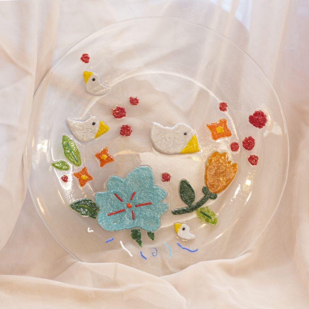 퓨징 킬른 4주차 파우더 접시 | 프릿 파우더 기법 전기가마 | URiWa