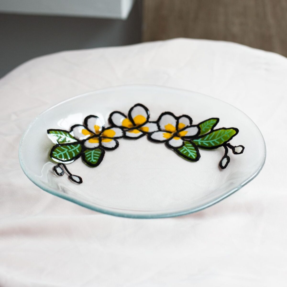 퓨징 킬른 4주차 파우더 접시 | 프릿 파우더 기법 전기가마 | URiWa