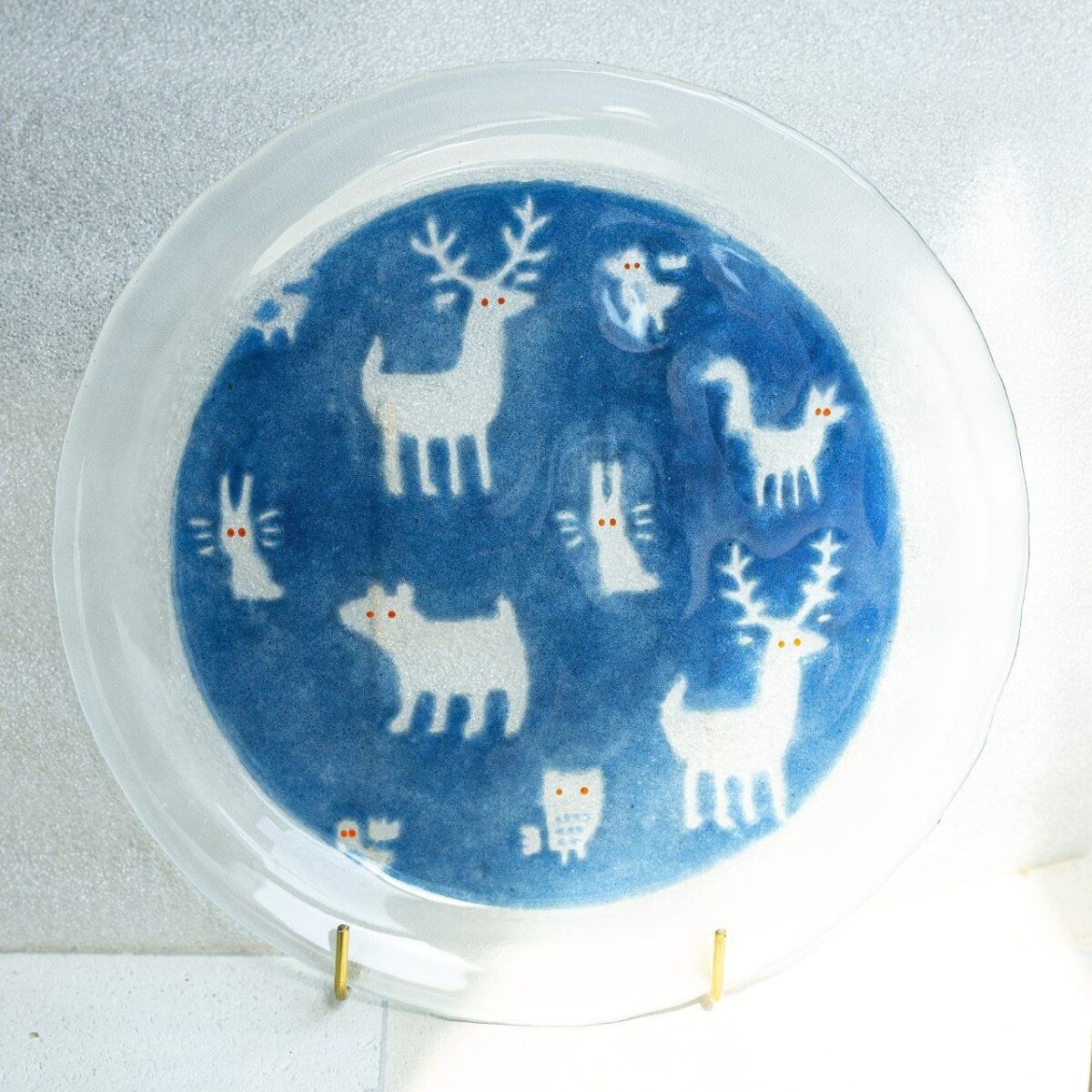 퓨징 킬른 4주차 파우더 접시 | 프릿 파우더 기법 전기가마 | URiWa