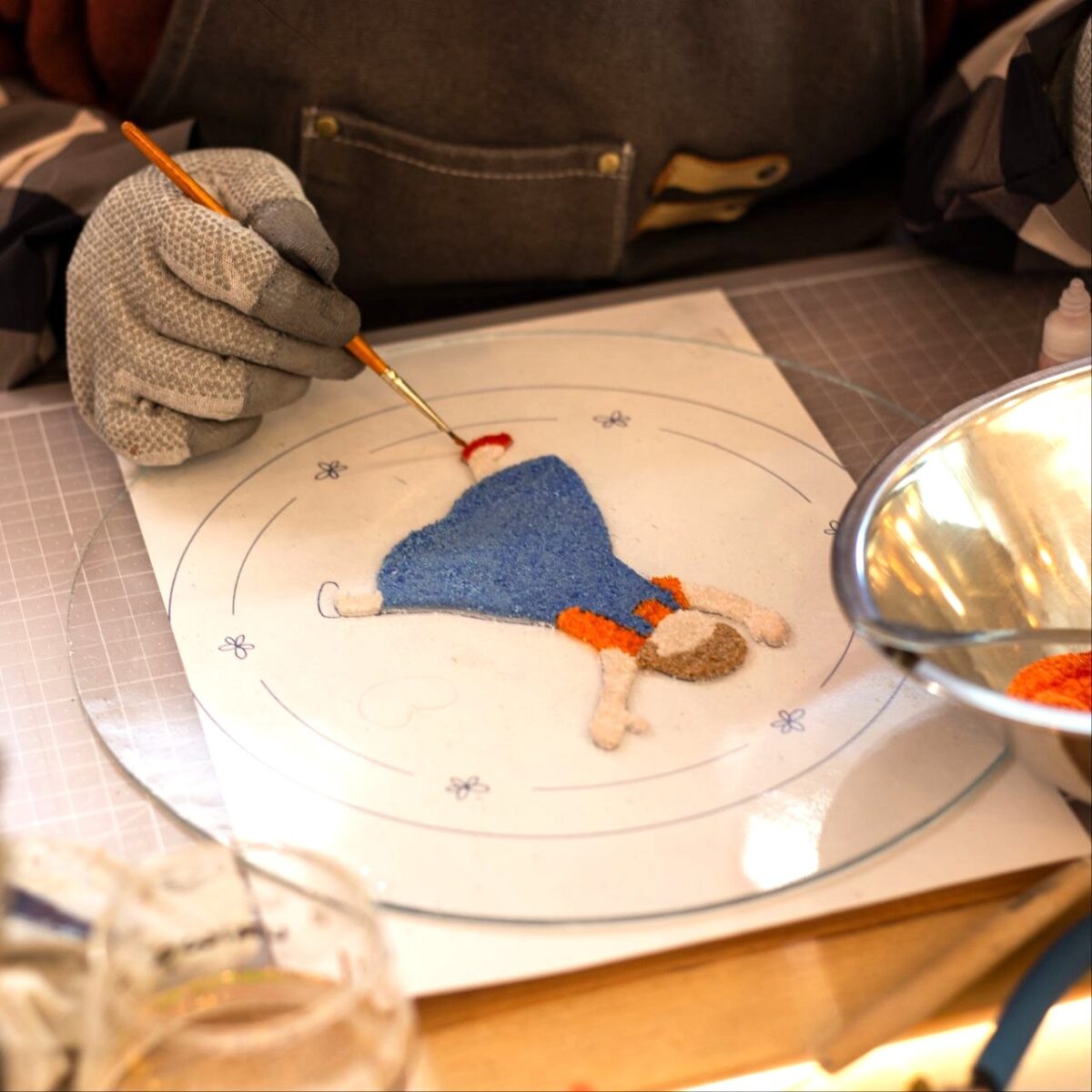 퓨징 킬른 4주차 수업 스케치 유리와 URiWa