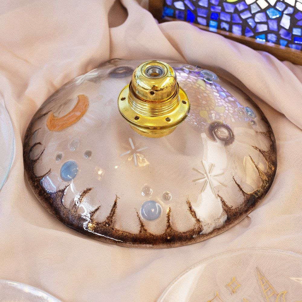 슬럼핑 킬른 6주차 조명 | 슬럼핑 유리 조명 작품 전기가마 | URiWa