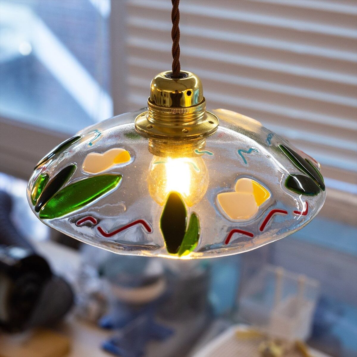 슬럼핑 킬른 6주차 조명 | 슬럼핑 유리 조명 작품 전기가마 | URiWa