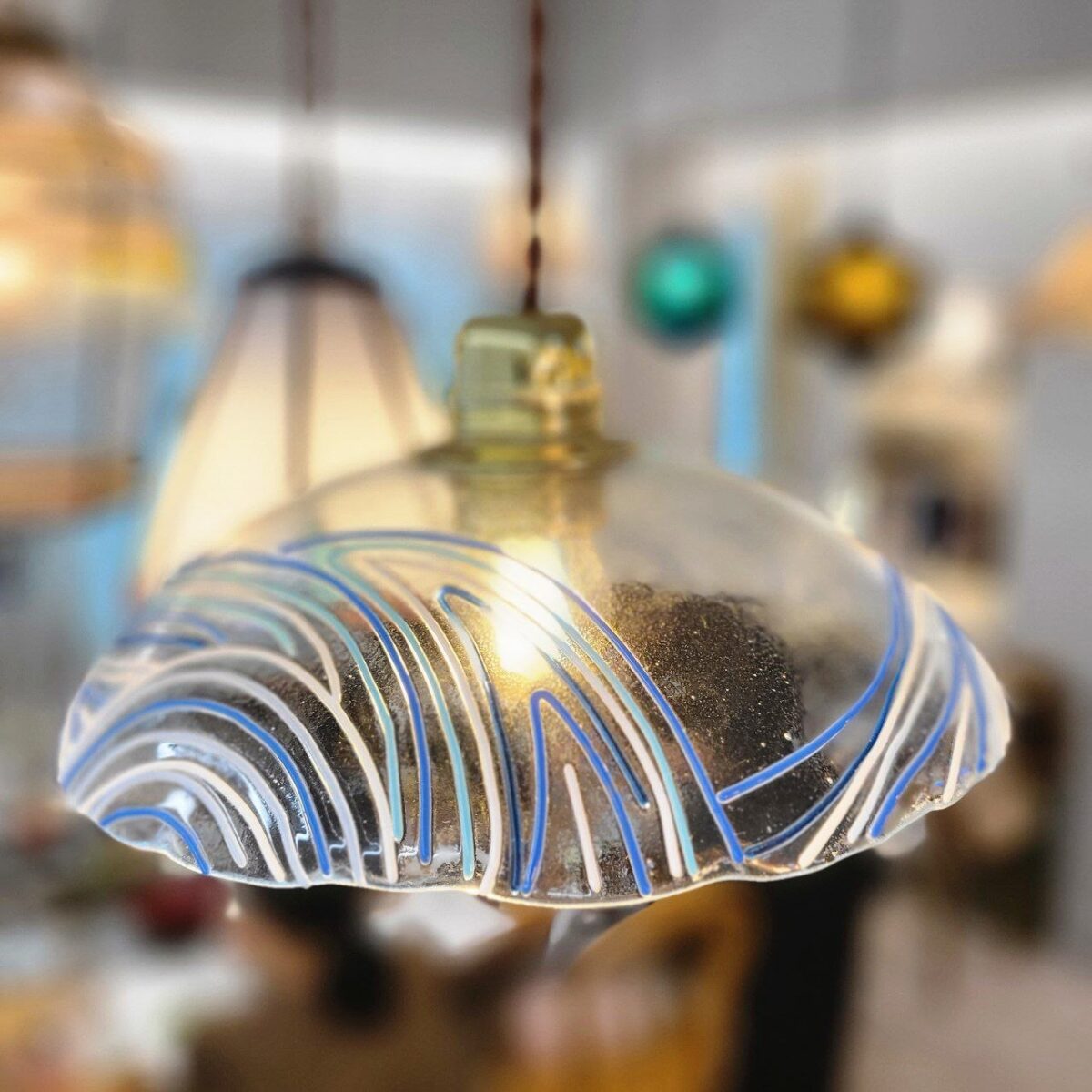 슬럼핑 킬른 6주차 조명 | 슬럼핑 유리 조명 작품 전기가마 | URiWa