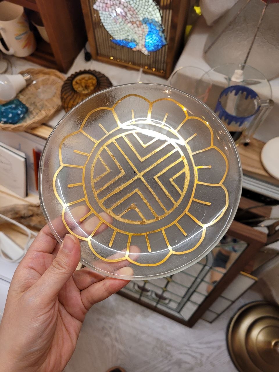 퓨징 킬른 8주차 골드 오로라 접시 | 데이터 정리 마무리 | URiWa